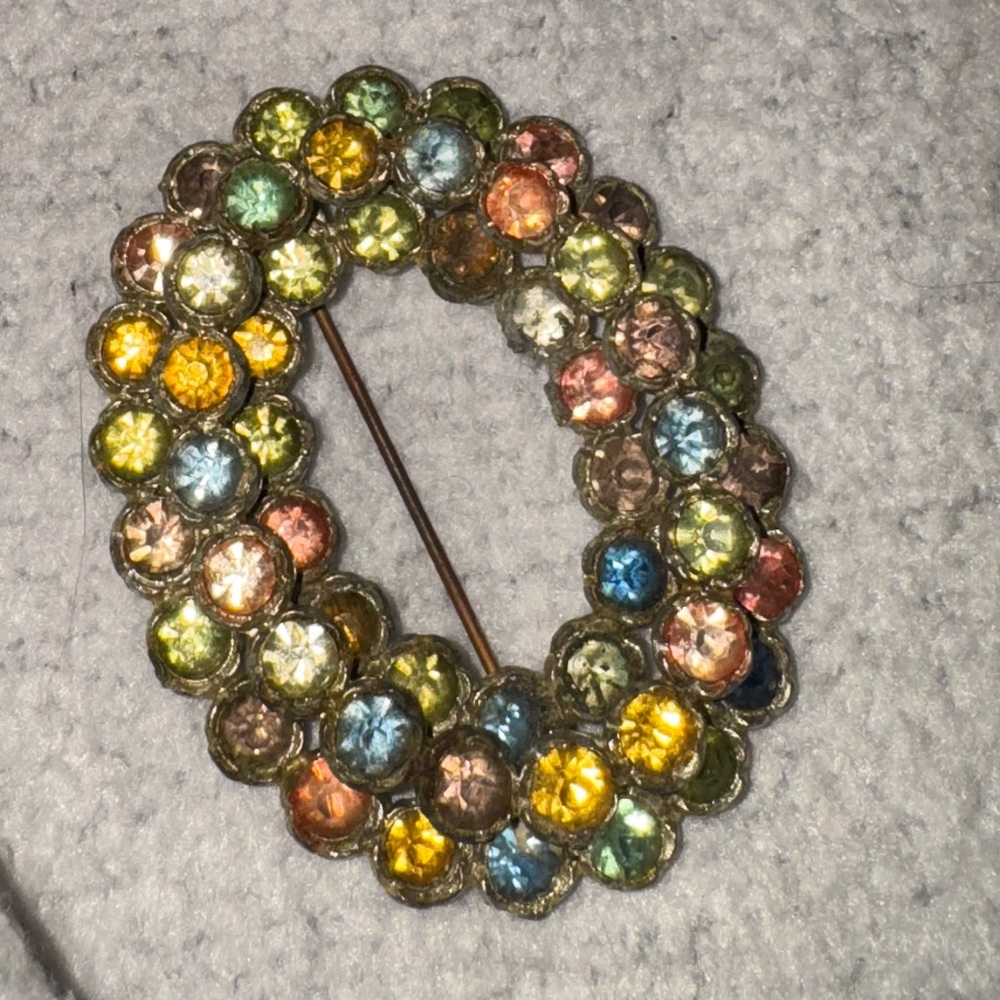 Vintage Pastel Brooch - Picture 1 of 6